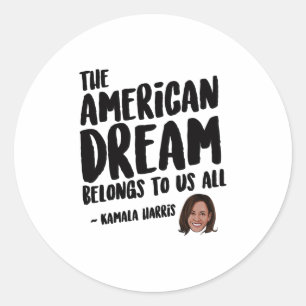 De Amerikaanse droom behoort tot ons allen Ronde Sticker