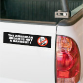 DE AMERIKAANSE DROOM IS GEEN HANDOUT BUMPERSTICKER (Op Truck)