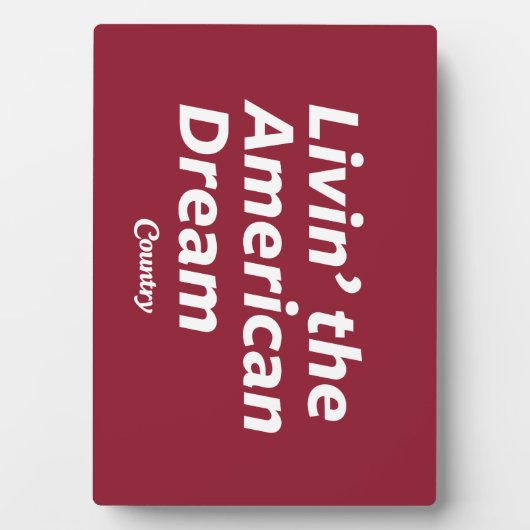 De Amerikaanse droom leven Fotoplaat (voorkant)