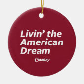 De Amerikaanse droom leven Keramisch Ornament (Voorkant)