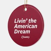 De Amerikaanse droom leven Keramisch Ornament (Links)