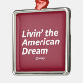 De Amerikaanse droom leven Metalen Ornament (Links)