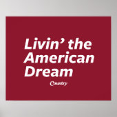 De Amerikaanse droom leven Poster (Voorkant)