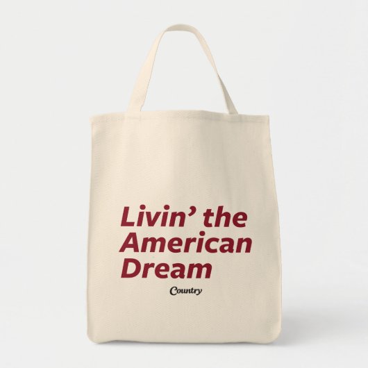 De Amerikaanse droom leven Tote Bag (Voorkant)