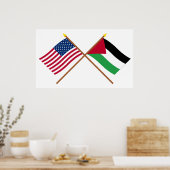 De Amerikaanse en Palestijnse Beweging Gewapende V Poster (Keuken)