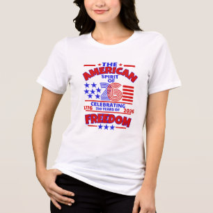 DE AMERIKAANSE GEEST VAN 26: 250 JAAR VRIJHEID Tri-Blend SHIRT