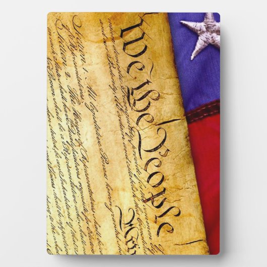 De Amerikaanse grondwet Fotoplaat (voorkant)