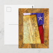 De Amerikaanse grondwet van het volk Briefkaart (Voorkant / Achterkant)