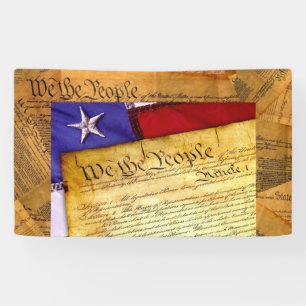 De Amerikaanse grondwet van het volk Spandoek