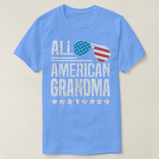De Amerikaanse grootmoeder op 4 juli T-shirt (Design voorkant)