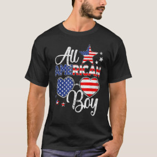 De Amerikaanse jongen op 4 juli jl. zorgt voor Kin T-shirt