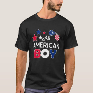 De Amerikaanse jongen op 4 juli jl. zorgt voor Kin T-shirt