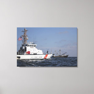 De Amerikaanse kustwacht Cutter Marlin patrouleert Canvas Afdruk