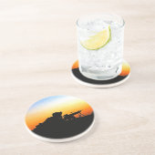 De Amerikaanse marine corps' Hymn Zandsteen Onderzetter (Zijkant)