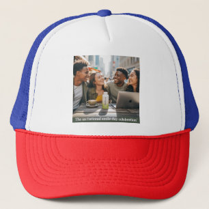 De Amerikaanse nationale Smile Day Trucker Hat, Pet