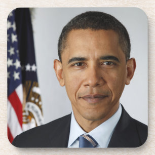 De Amerikaanse president Barack Obama in het Witte Bier Onderzetter