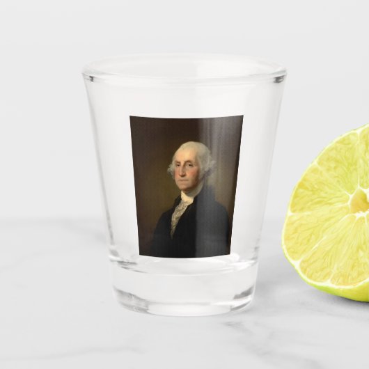 De Amerikaanse president George Washington, Stuart Shot Glas (Voorkant)