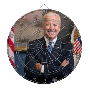 De Amerikaanse president Joe Biden als senator Dartbord