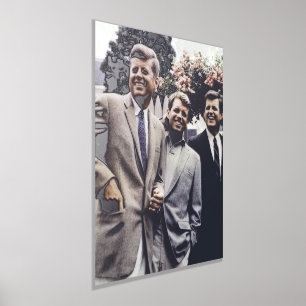 De Amerikaanse president John Kennedy & Robert & T Folie Afdrukken
