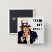 De Amerikaanse Revolutie 2025 Vierkante Button 5,1 Cm (Voorkant /achterkant)