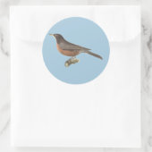 De Amerikaanse Robin (Turdus migratorius) NY Birds Ronde Sticker (Tas)