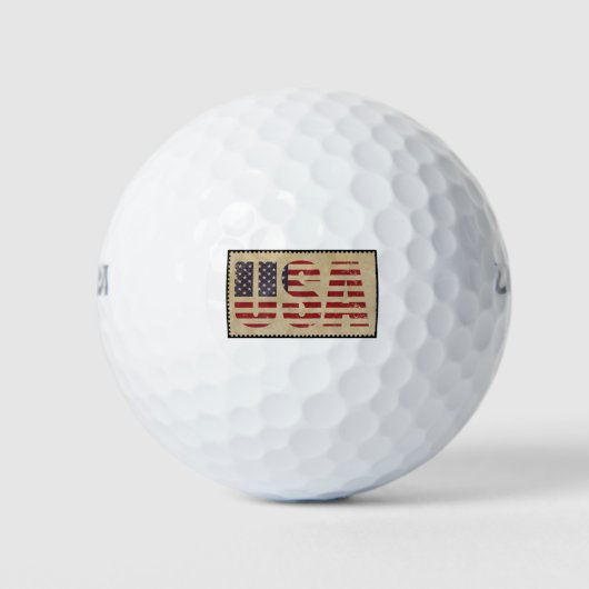 De Amerikaanse stempel Golfballen (Voorkant)