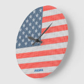 De Amerikaanse Textuur van de Vlag Grote Klok (Hoek)