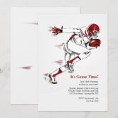 De Amerikaanse Uitnodiging van het Football (Voorkant / Achterkant)