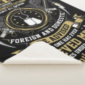 De Amerikaanse Veteran Solemn Oath Sherpa Deken (3/4)