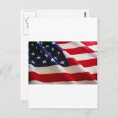 De Amerikaanse vlag Briefkaart (Voorkant / Achterkant)