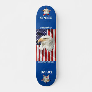 De Amerikaanse vlag, Cool Eagle Patriotic Skateboard