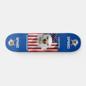 De Amerikaanse vlag, Eagle, Star Patriotic Skateboard (Horizontaal)
