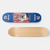 De Amerikaanse vlag, Eagle, Star Patriotic Skateboard (Horizontaal)