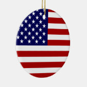 De Amerikaanse vlag Keramisch Ornament (Rechts)