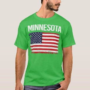 De Amerikaanse vlag Minnesota T-shirt