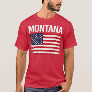 De Amerikaanse vlag Montana T-shirt