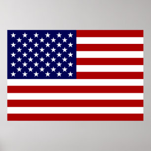 De Amerikaanse vlag Poster