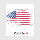 De Amerikaanse vlag Sticker (Vel)