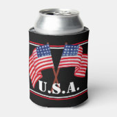 De Amerikaanse vlag - U.S.A. Blikjeskoeler (Blikje Voorkant)