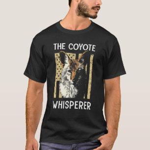 De Amerikaanse vlag van Coyote Whisperer T-shirt