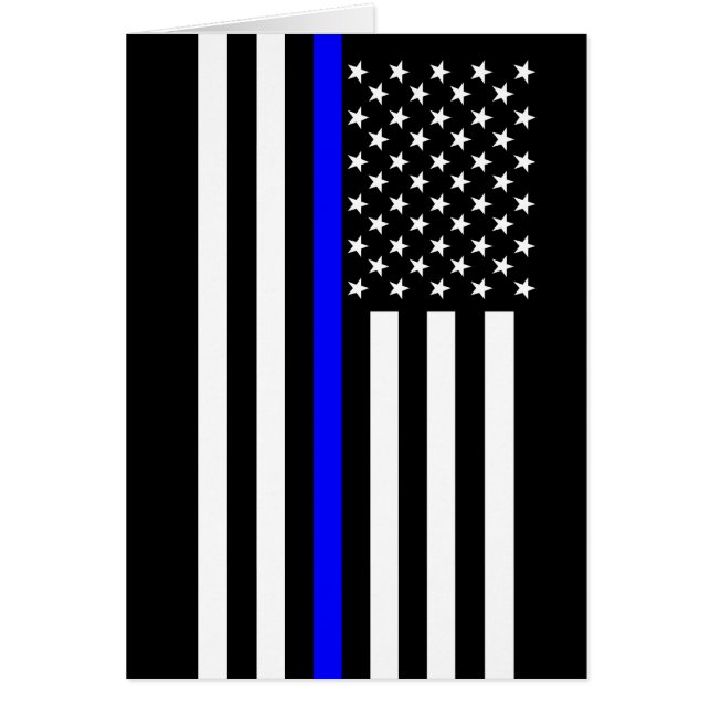 De Amerikaanse vlag van de Thin Blue Line (Voorkant)