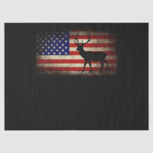 De Amerikaanse vlag van de VS voor de jacht Tissuepapier