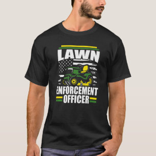 De Amerikaanse vlag van Lawn Enforcement Officer M T-shirt