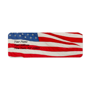 De Amerikaanse vlag, VS Etiket