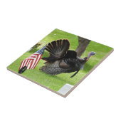 De Amerikaanse vogel wilde Tom Turkije Tegeltje (Zijkant)