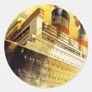 "De Amerikaanse weg naar Amerika" Ronde Sticker