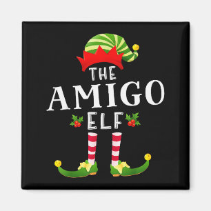 De Amigo Elf Kerstmatchende Pyjama Magneet