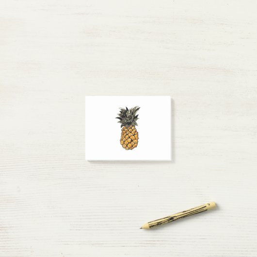 De ananas post-it® notes (Op bureau)