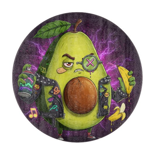 De anarcho-avocado snijplank (Voorkant)