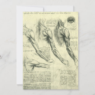 De anatomie van de arm en schouder van Leonardo da